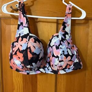 Floral Print Bikini Top